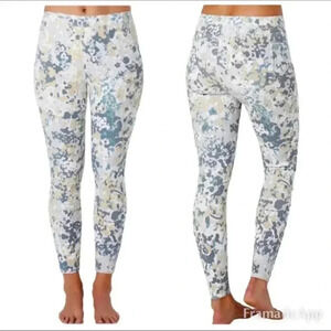 SPANX Jean-ish Ankle Leggings: Abstract Floral size XL